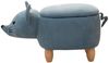 SVITA Kinderhocker Tierhocker, mit Stauraum, Sitzhocker, Sitztruhe, Maus Blau Bild 4