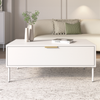 Selsey "Vena" Couchtisch mit Schublade, weiß, 100x50 cm Bild 3