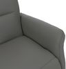 Relaxsessel HWC-L10, TV-Sessel Liegesessel, Liegefunktion drehbar, elektrisch verstellbar Voll-Leder ~ grau Bild 5