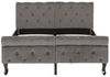 vidaXL Bettgestell Grau Samt 120 x 200 cm 288559 Bild 3