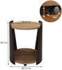 Couchtisch Lofta Schwarz 40 x 40 cm Vicco Bild 2