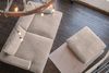 KAWOLA Big Sofa MADELINE Cord taupe mit Hocker und 4 Zierkissen 85 x 170 x 290 cm Bild 5