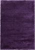KADIMA DESIGN Teppich SALZACH Shaggy Langflor Wohnzimmer Schlafzimmer Waschbar Flauschig, Rund, Höhe: 52 mm, Violett, 80x80 cm, Wohnzimmerteppich Strapazierfähig Waschbar Bild 2