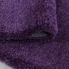 KADIMA DESIGN Teppich SALZACH Shaggy Langflor Wohnzimmer Schlafzimmer Waschbar Flauschig, Rund, Höhe: 52 mm, Violett, 80x80 cm, Wohnzimmerteppich Strapazierfähig Waschbar Bild 4