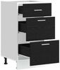 vidaXL Küchenunterschrank Schwarz Eichen-Optik 40 x 46 x 81.5 cm 876659 Bild 4