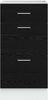 vidaXL Küchenunterschrank Schwarz Eichen-Optik 40 x 46 x 81.5 cm 876659 Bild 5