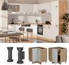 Eckunterschrank R-Line Weiß Landhaus 75.6 cm ohne Arbeitsplatte Vicco Bild 3