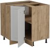 Eckunterschrank R-Line Weiß Landhaus 75.6 cm ohne Arbeitsplatte Vicco Bild 4
