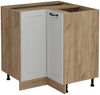 Eckunterschrank R-Line Weiß Landhaus 75.6 cm ohne Arbeitsplatte Vicco Bild 1