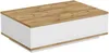 Vente-unique - LOTULA Couchtisch Holz, Platte BeigeWeiß - B 60 cm x H 28,6 cm x L 90 cm Bild 3