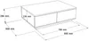 Vente-unique - LOTULA Couchtisch Holz, Platte BeigeWeiß - B 60 cm x H 28,6 cm x L 90 cm Bild 4
