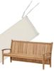 Bankauflage 150x50 cm für Gartenbank Pescara - creme Bild 1
