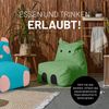 LUMALAND 'Animal Line Hippo' Kindersitzsack, indoor & outdoor, Polyester grün, 200 l Bild 5