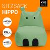 LUMALAND 'Animal Line Hippo' Kindersitzsack, indoor & outdoor, Polyester grün, 200 l Bild 2