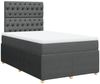vidaXL Boxspringbett mit Matratze Dunkelgrau 120x190 cm Stoff 3294303 Bild 3