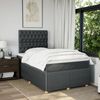 vidaXL Boxspringbett mit Matratze Dunkelgrau 120x190 cm Stoff 3294303 Bild 5