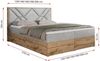 Boxspringbett mit Kopfteil und Topper, Polsterbett - GUNAR - 160 x 200 cm - Hellgrau Velvet - H3 - Topper T25 Bild 5
