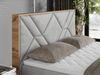 Boxspringbett mit Kopfteil und Topper, Polsterbett - GUNAR - 160 x 200 cm - Hellgrau Velvet - H3 - Topper T25 Bild 3