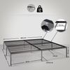 CLP Metallbett Fargo,schwarz 200x200x42 cm Bild 2