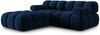 Micadoni Modulares Sofa Bellis 3-Sitzer mit flachem Modul Samt Bluvel Königsblau Bild 2