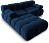 Micadoni Modulares Sofa Bellis 3-Sitzer mit flachem Modul Samt Bluvel Königsblau Bild 3