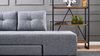 Eckschlafsofa, 'Manama', 85 x 206 x 280, Grau Bild 3