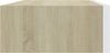 vidaXL Wandmontiertes Schubladenregal Eiche und Weiß 40 x 23,5 x 10 cm MDF 330249 Bild 5