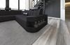 Stoff Wohnlandschaft Wave XL Materialmix - Mikrofaserstoff - Schwarz-Schwarz - Rechts Bild 5