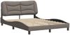 vidaXL Bettgestell ohne Matratze "Hvar" Taupe 140x190 cm Stoff 3207769 Bild 3