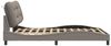 vidaXL Bettgestell ohne Matratze "Hvar" Taupe 140x190 cm Stoff 3207769 Bild 5