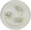 LED Deckenleuchte / Deckenschale rund, Opalglas matt, Dekorring Chrom, Ø 45cm Bild 3