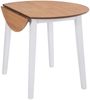 vidaXL Esstisch Klappbar Rund MDF Weiß 245370 Bild 4