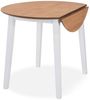 vidaXL Esstisch Klappbar Rund MDF Weiß 245370 Bild 3