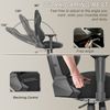 Ergonomischer Gaming-Stuhl Stoff für Erwachsene,Bürostuhl hohe Rückenlehne Gaming-Stuhl groß und groß mit Kopfstütze und Lendenunterstützung Rennsport-Stil Gaming-Stuhl Stoff 155° verstellbar mit Neigungsverriegelung,Stoff,Dunkelgrau, Bild 5