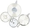 Almina Teekanne Wasser/Tee-Kessel Wasserkessel 2L, Teekessel 1L Griff Silber Bild 3