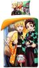 Demon Slayer Bettwäsche Set aus Baumwolle Bettdeckenbezug 140 × 200 cm mit 70 × 90 cm Kissenbezug Bild 2