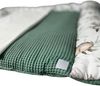 Stoff Wickelauflage Reh 70x75 cm, Waffelpikee khaki Bild 3