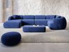 Wohnlandschaft Monteluna XL in Samtstoff - Samtstoff - dunkelblau - Links Bild 2