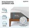 Komfortec Spannbettlaken Jersey 100% Baumwolle – 90x200 cm – 135g/m² – Weich, Atmungsaktiv & Hautfreundlich – Mit Rundumgummi – Oeko-Tex Zertifiziert – Für Boxspring, Topper & Matratzen – EisWeiß Bild 2