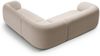 Micadoni Ecksofa Kate 5-Sitzer Samt Beige Bild 3