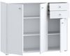 Sideboard >TEMPRA2< 3 Türen, 2 Schübe, in Weiss - 108,8x85,5x34,8cm (BxHxT) Bild 5