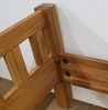Einzelbett Eiche geölt 100x200 Holzbett Komforthöhe - (4280) Bild 5