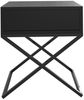 AX LIVING Nachttisch modern schwarz Aleio X 45 cm breit, Gestell Bild 3