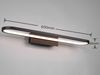 LED Badezimmer Wandleuchte GIANNI in Schwarz - Spiegelleuchte, Breite 60cm Bild 4