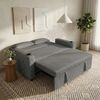 GUNJI Sofa 2-Sitzer Schlafsofa aus Cord, ausziehbar, Gästebett, mit Schlaffunktion, 3-in-1 Design, verstellbarer Rückenlehne, Getränkehalter, stabilem Rahmen und platzsparender Bauweise Bild 3