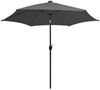 vidaXL Sonnenschirm mit LED-Beleuchtung und Alu-Mast 300 cm Anthrazit 47362 Bild 3