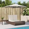 vidaXL Doppel-Sonnenliege mit Auflagen Braun Poly Rattan 368091 Bild 3