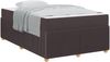 vidaXL Bettrahmen mit Matratze Dunkelbraun 120 x 200 cm Stoff 3398382 Bild 2