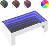 vidaXL Couchtisch mit Infinity-LED Weiß 90x50x30 cm 847616 Bild 2