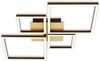 Briloner Leuchten - Deckenlampe LED, Stufenweise Dimmbar, schwenkbare Deckenleuchte LED, LED Frame, goldfarbig-braun, 750 x 470 x 73 mm Bild 4